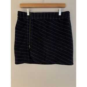Purnell Santa Barbara Work Wear Zip Skirt Sz 6/28 Wool Blend Cozy Lounge Preppy